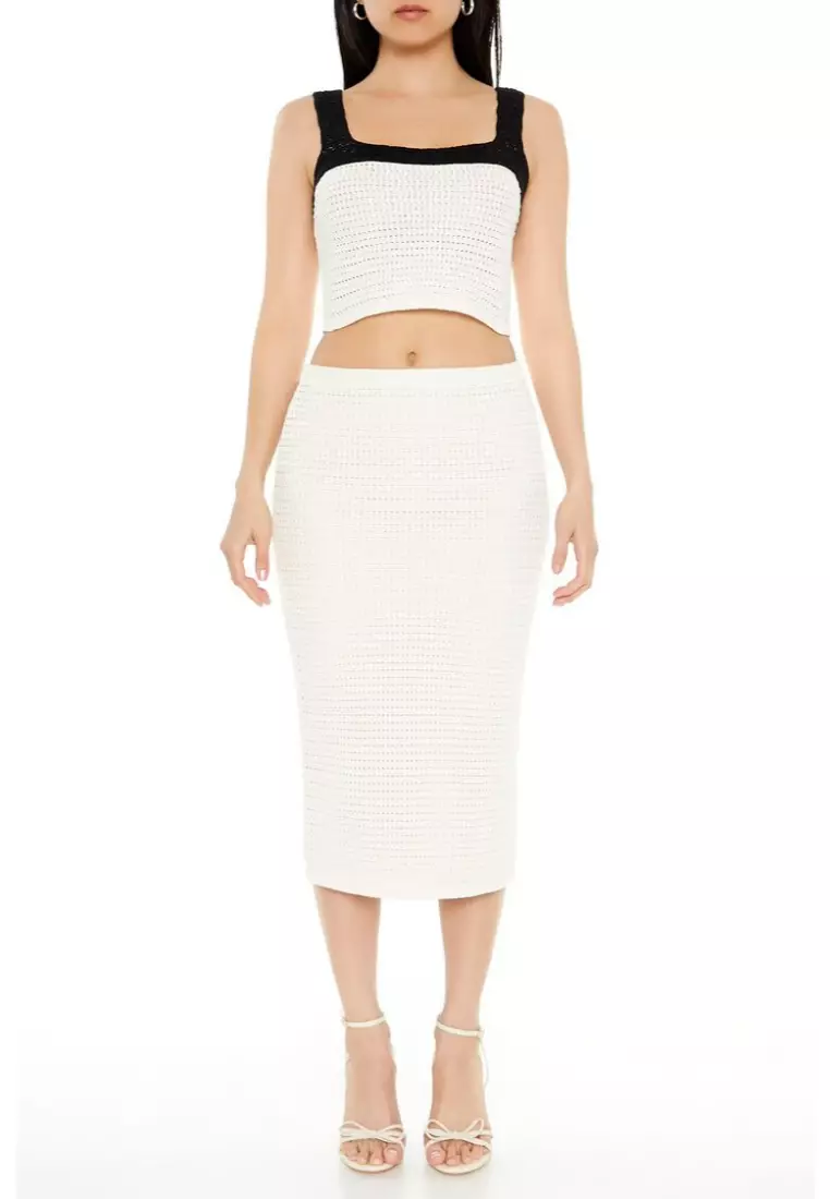 Matching crop top and skirt forever 21 deals