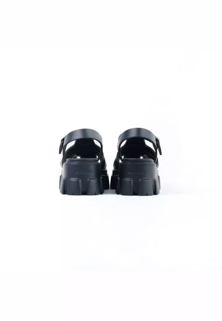 Sepatu PRADA FOAM RUBBER BLACK SNEAKER 100% ORIGINAL