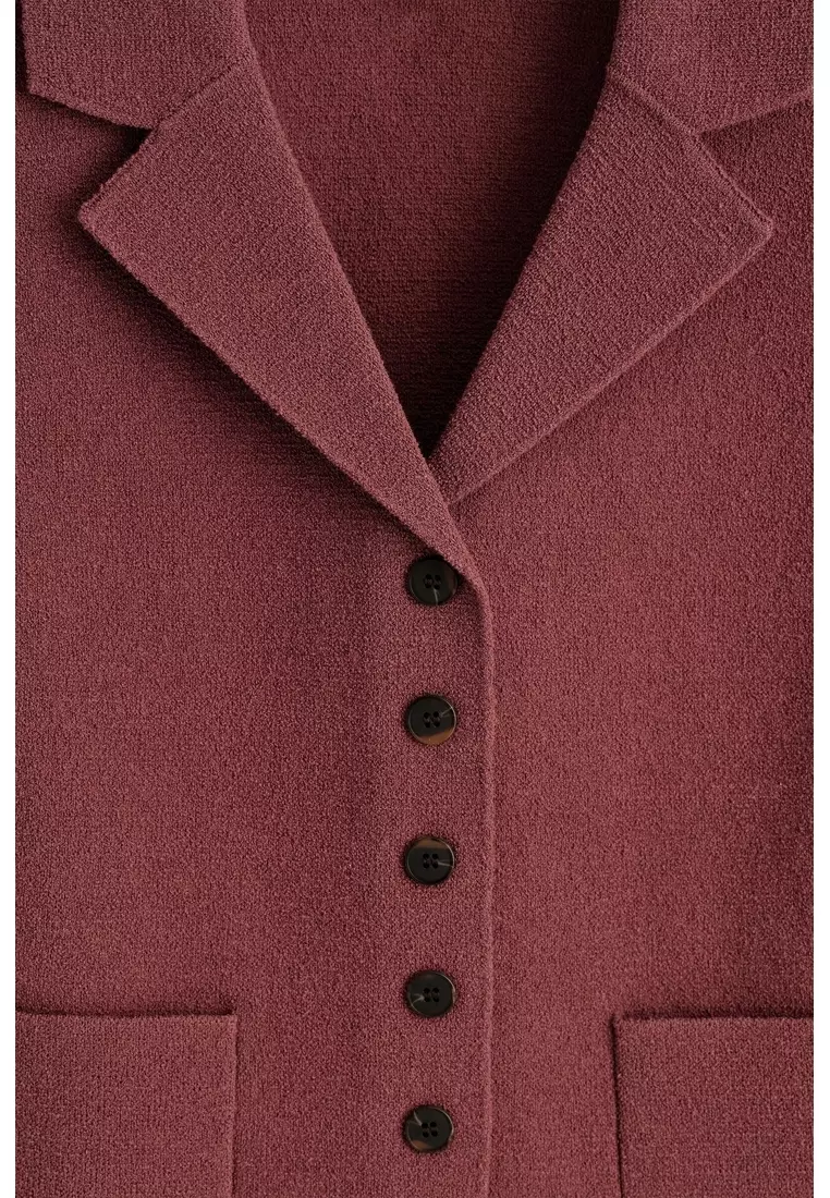 BOUCLÉ-KNIT WAISTCOAT