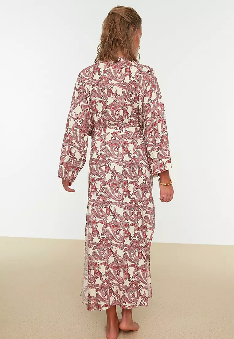 Paisley Patterned Kimono Kaftan