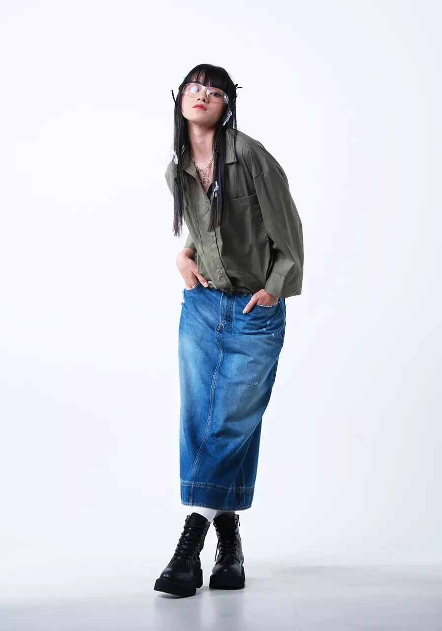 Oversize Kemeja Wanita Mia Olive
