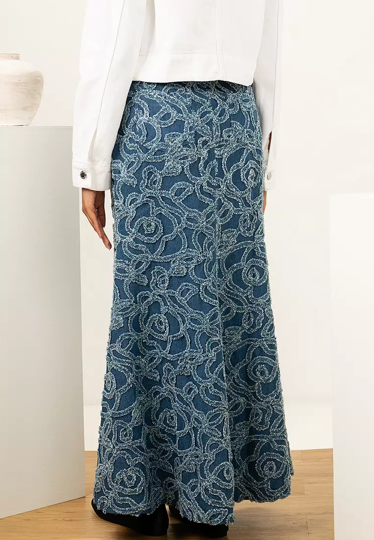 Freya Applique Denim Skirt