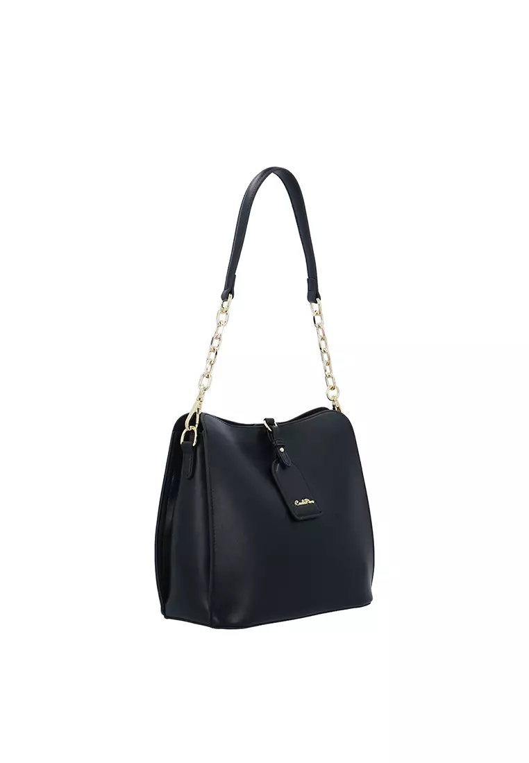 Elara 2-Way Shoulder Bag - Black