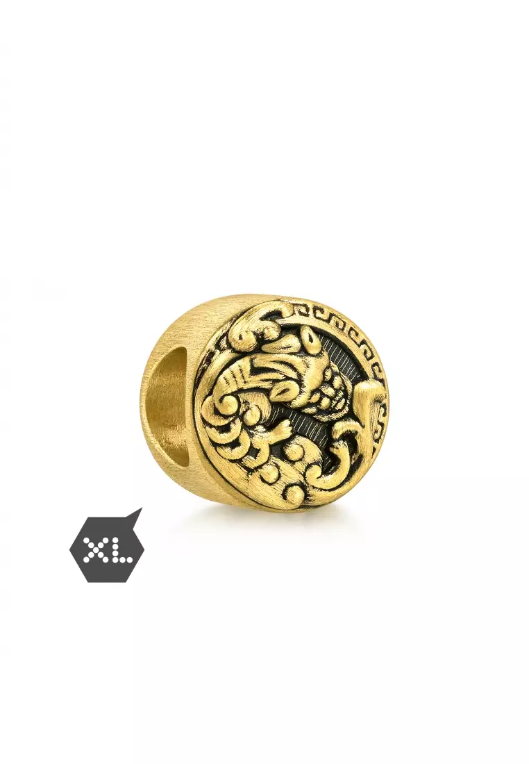 999 Gold Pixiu Charm for Men 93832C  [Bracelet not included]
