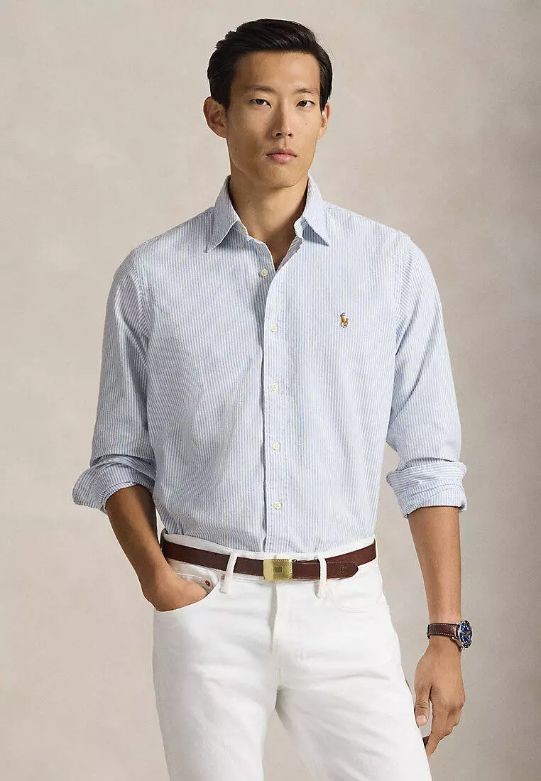 Classic Fit Striped Oxford Shirt
