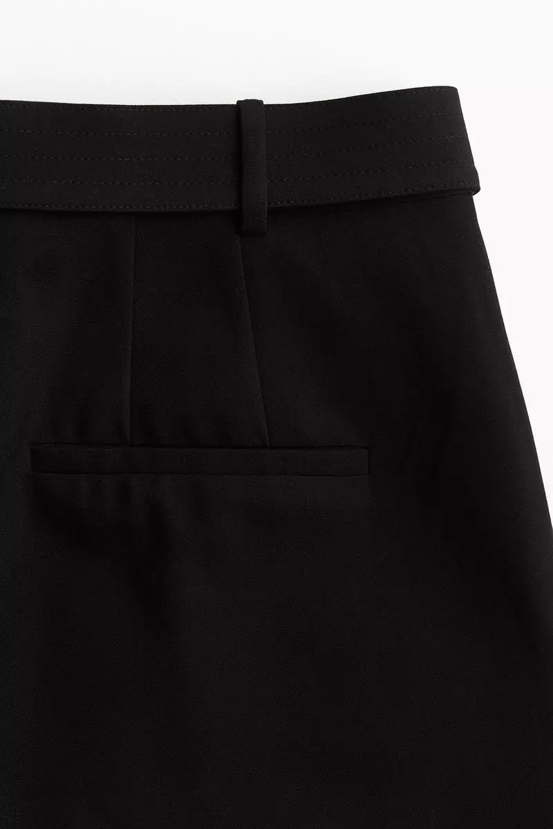 Wide belted trousers