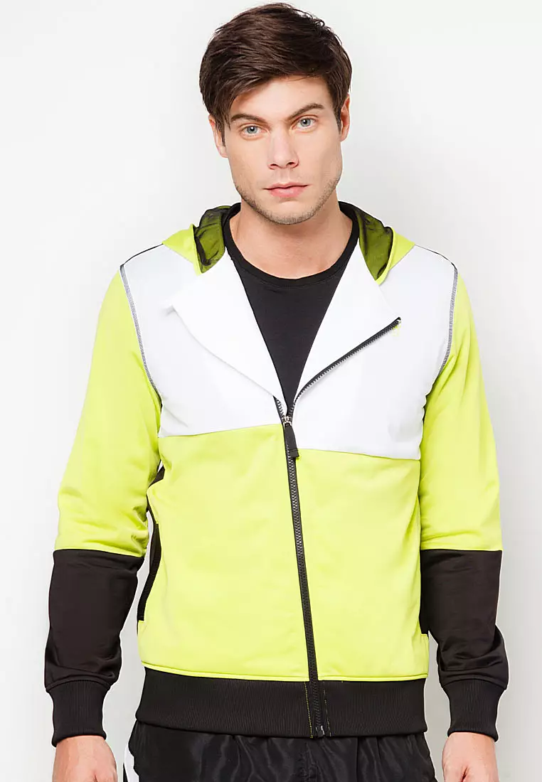 Mens color online block jacket