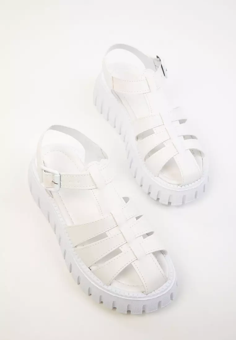 White Women's Sandals 17851