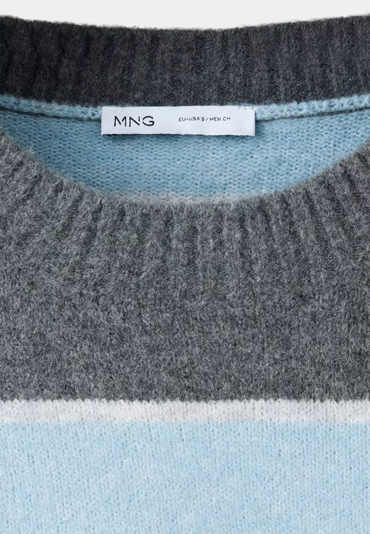 Buy Mango Round-Neck Striped Sweater 2026 Online | ZALORA Philippines