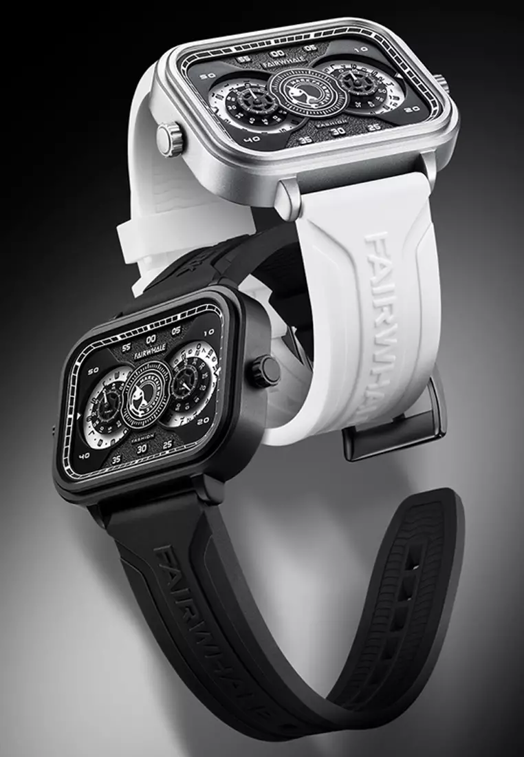 Unisex Alloy Quartz Watch, 45mm, Rubber Strap