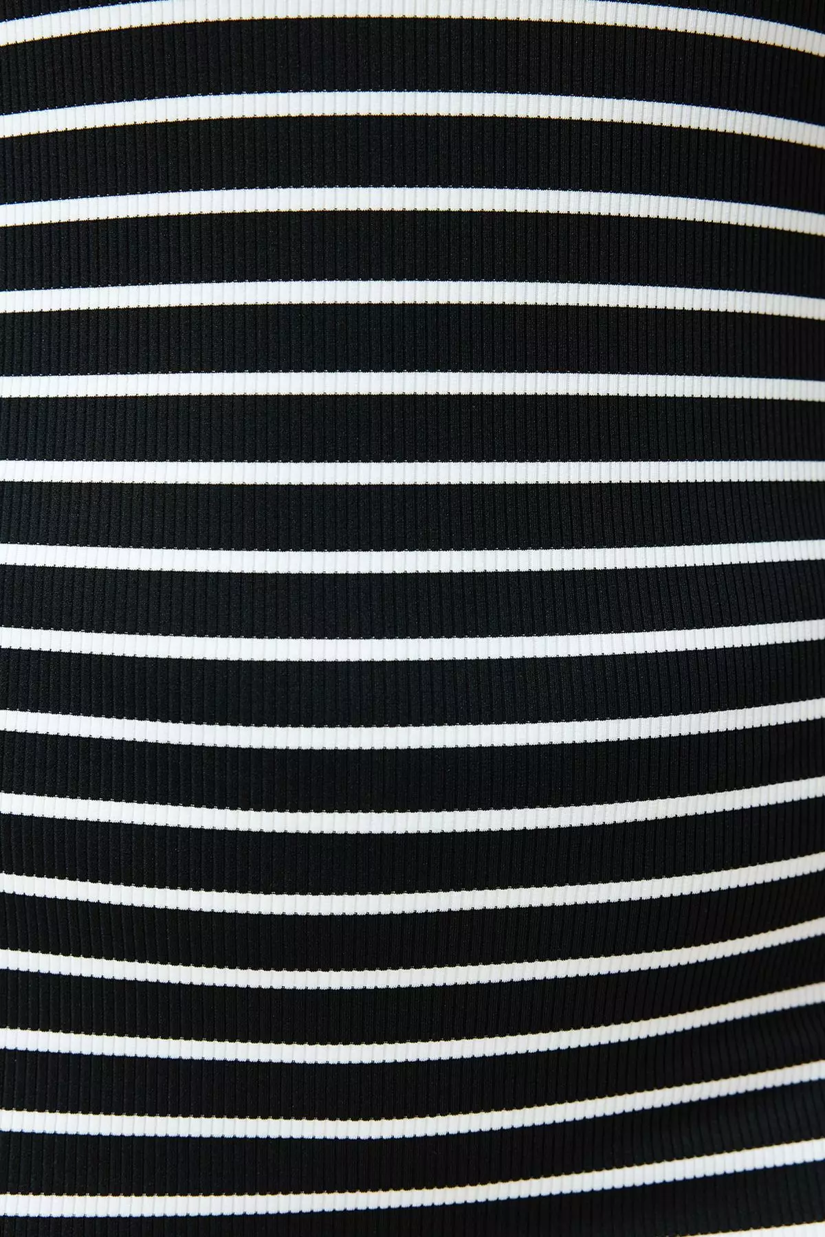 Plus Size Striped Johnny Neck Dress