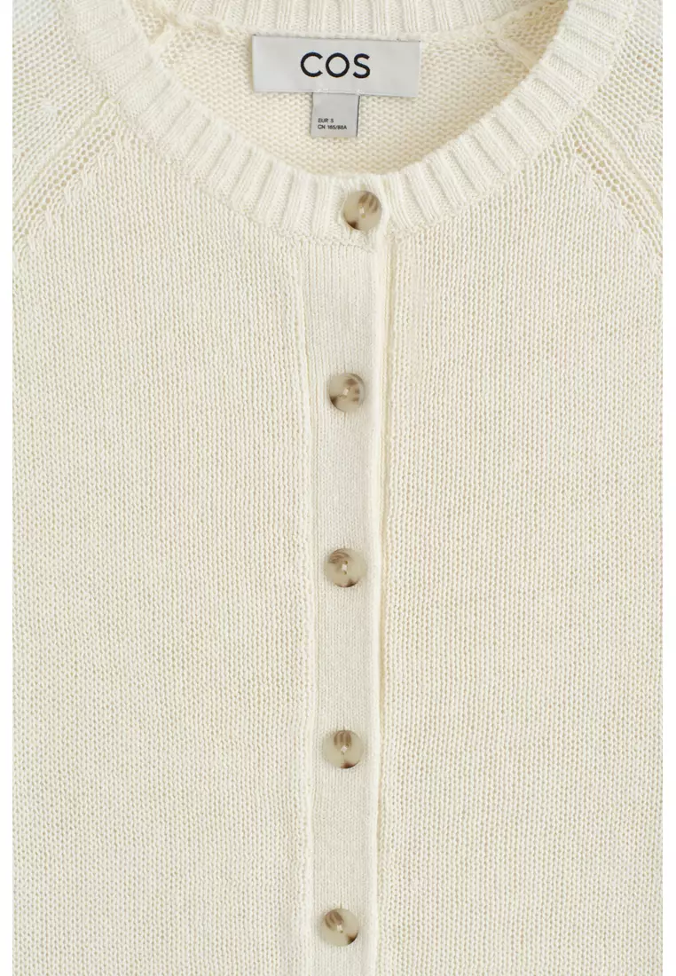KNITTED LINEN CARDIGAN
