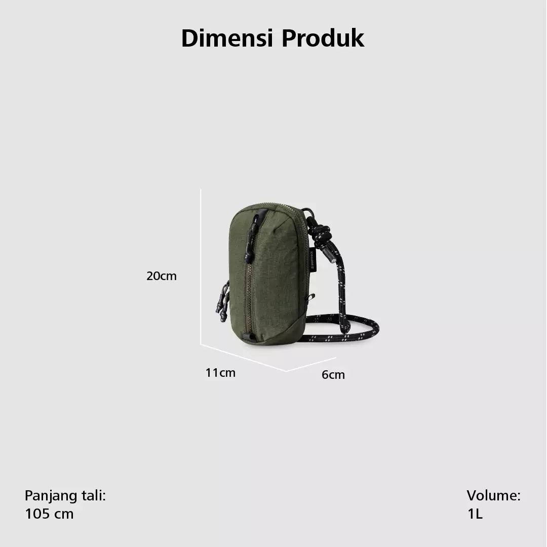 Bodypack Hetz Vision Lanyard Wallet - Olive