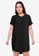 Only CARMAKOMA black Plus Size Doddle Short Sleeves Dress FF1E7AA0D241FAGS_1