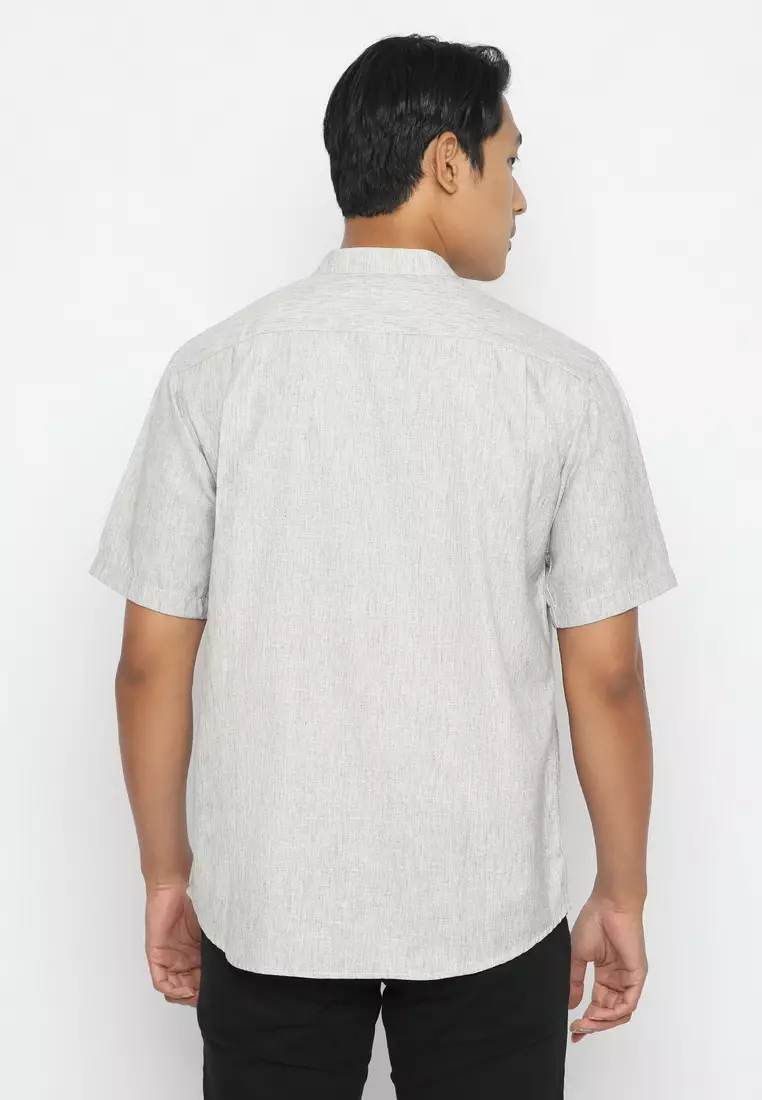 POLICE Kemeja Koko Border Pria 207260154 Misty Abu