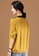 A-IN GIRLS yellow and brown Retro Colorblock Crew Neck Sweater CC9E0AA68AEF13GS_2
