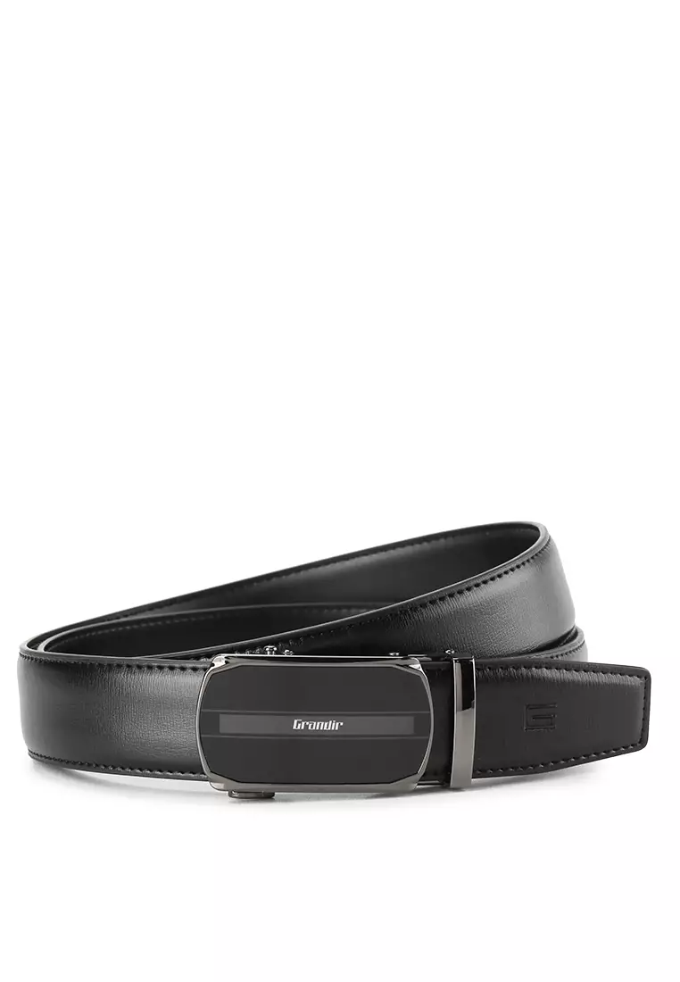 Ikat pinggang Pria kulit Formal Rel Autolock Belt Hitam