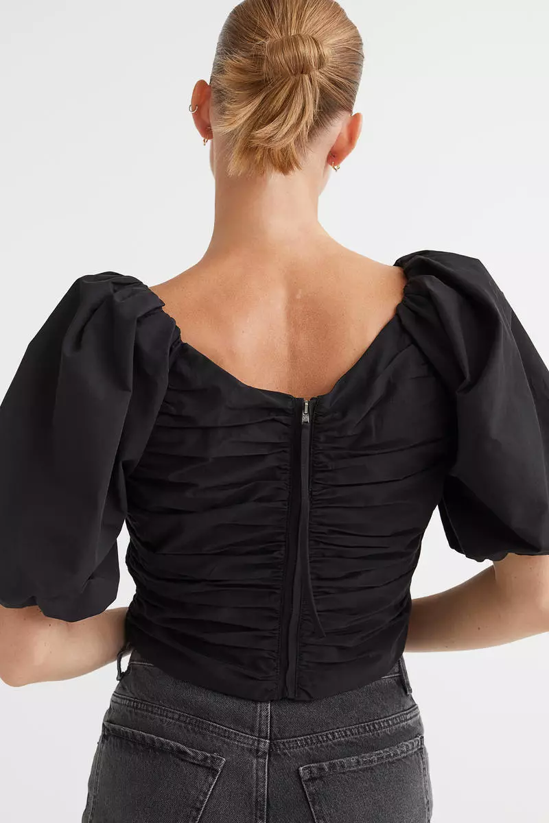 Blazer Zara Maille à épaules Bouffantes - Rouge - Taille XS - Neuf Avec étiquettes