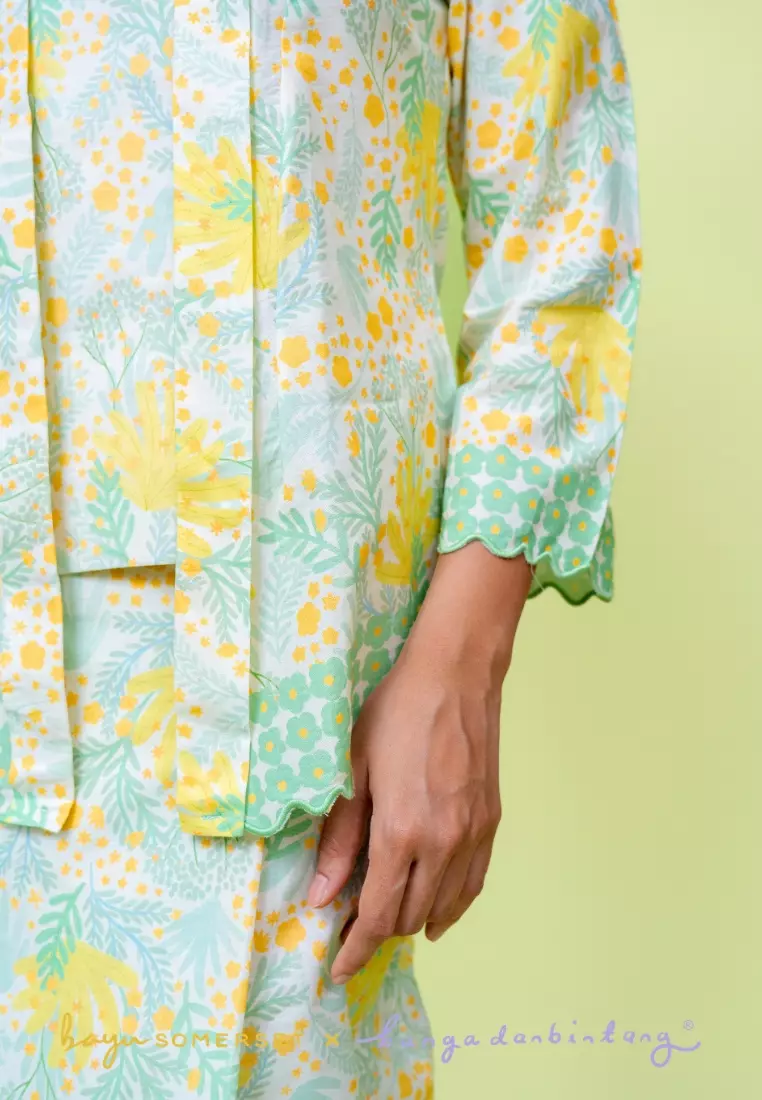 Bayu Somerset Agnes Kotabaru Kebaya - Murni Green