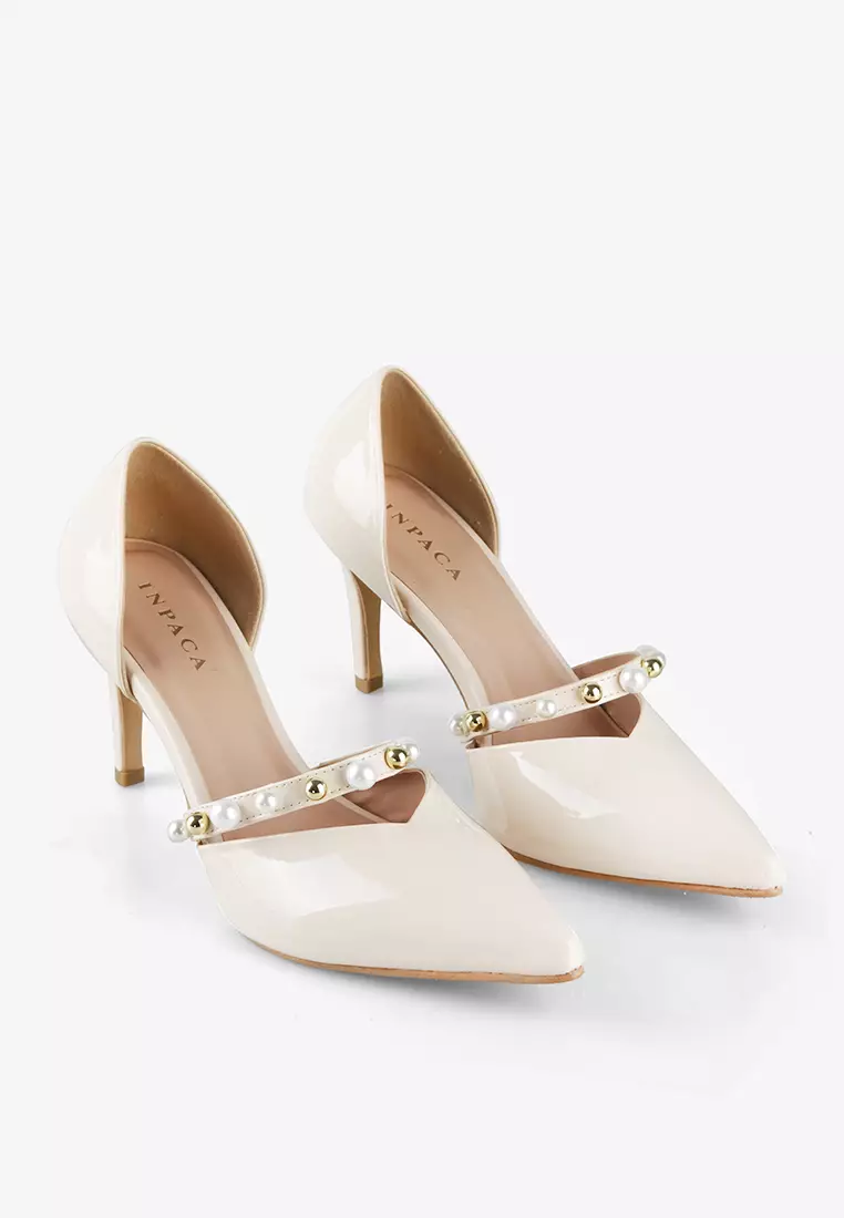 Kasia Pump Heels Stiletto with Pearls