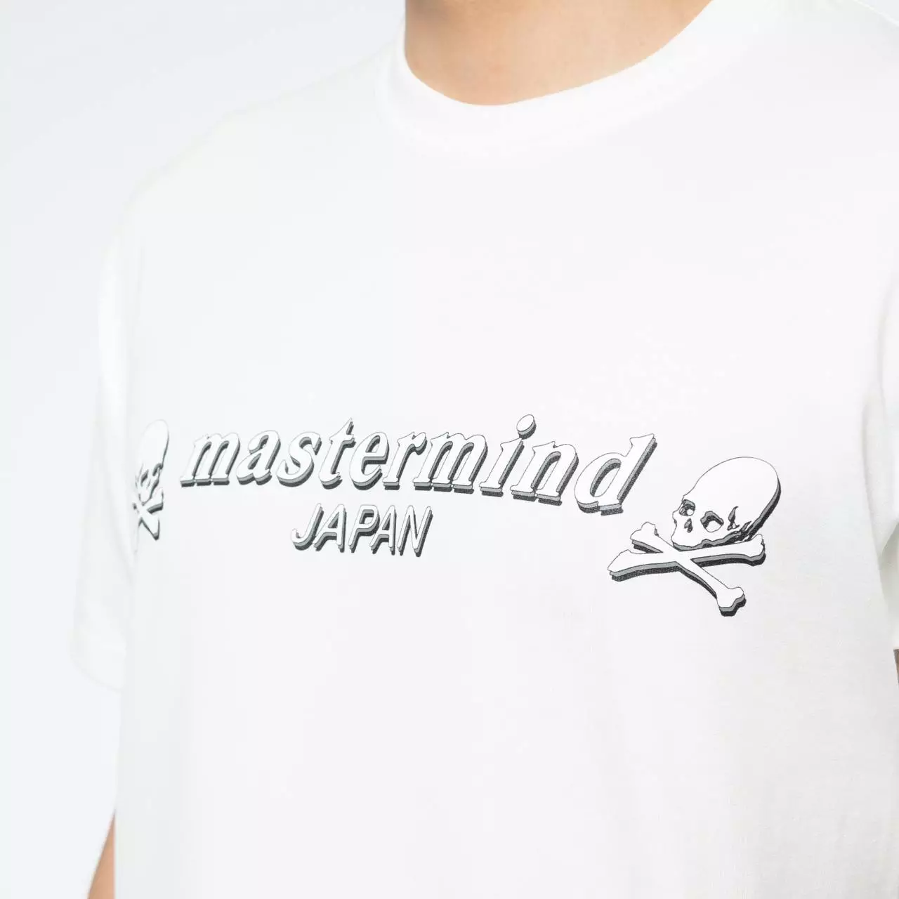 3D Skull T-Shirt White