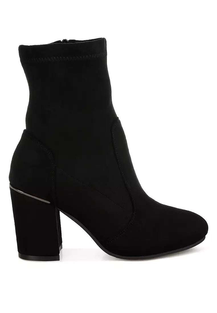 Discount on Rag & CO.  shoes - SKU: Microfiber Sock Boots in Black