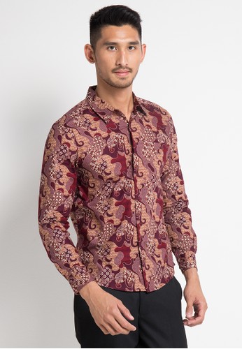 Jual YEGE  Long Sleeve Batik Shirt Original ZALORA 
