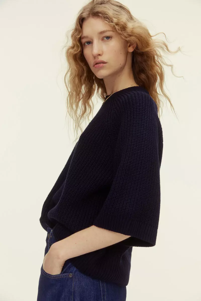 Rib-knit top