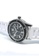 EGLANTINE 銀色 EGLANTINE® Vanessa 女士精鋼石英手錶黑色錶盤，白色橡膠錶帶 6D37BACFC5DFADGS_3