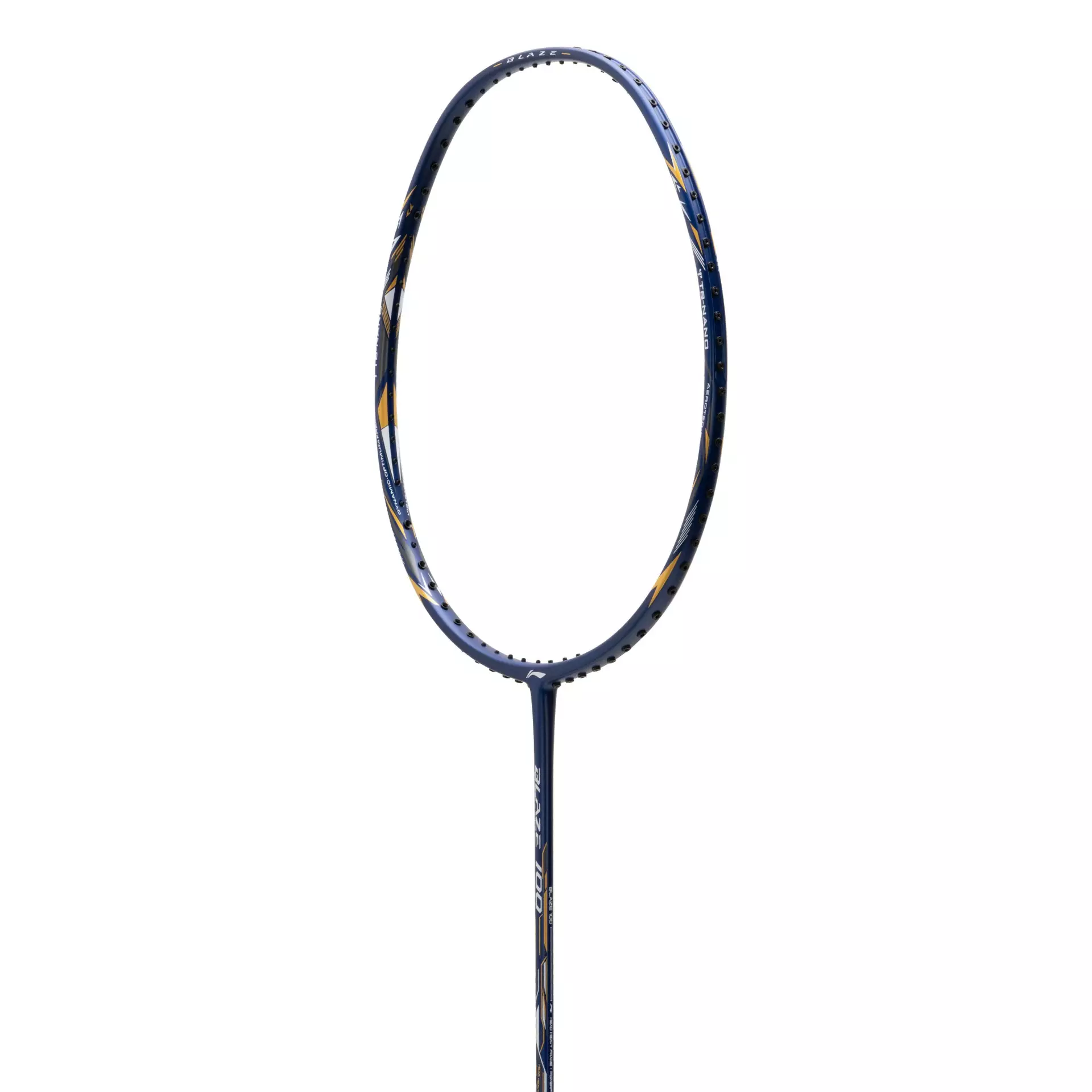 Li-Ning Badminton Racket Blaze 100 78 Grams - Navy/White/Gold
