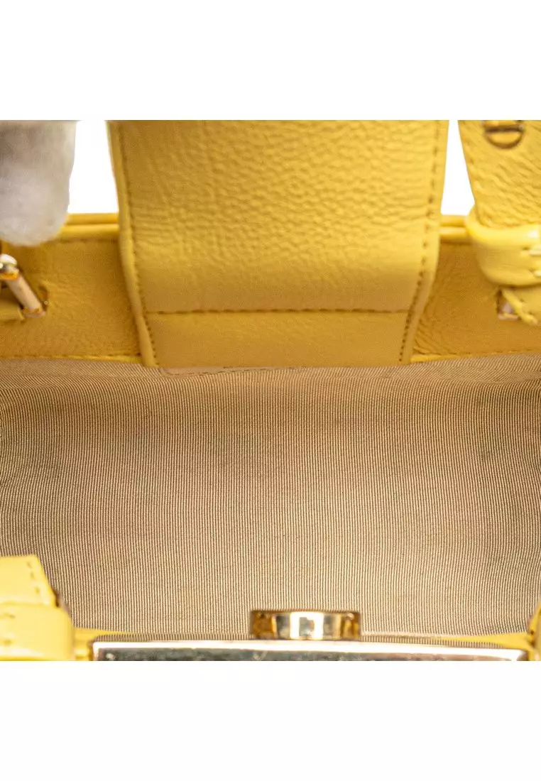 Pre-Loved Chanel Mini Calfskin Label Click Shopping Tote
