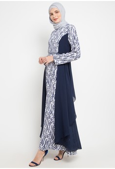 Download 620 Gambar Gamis Batik Qonita Terbaik HD