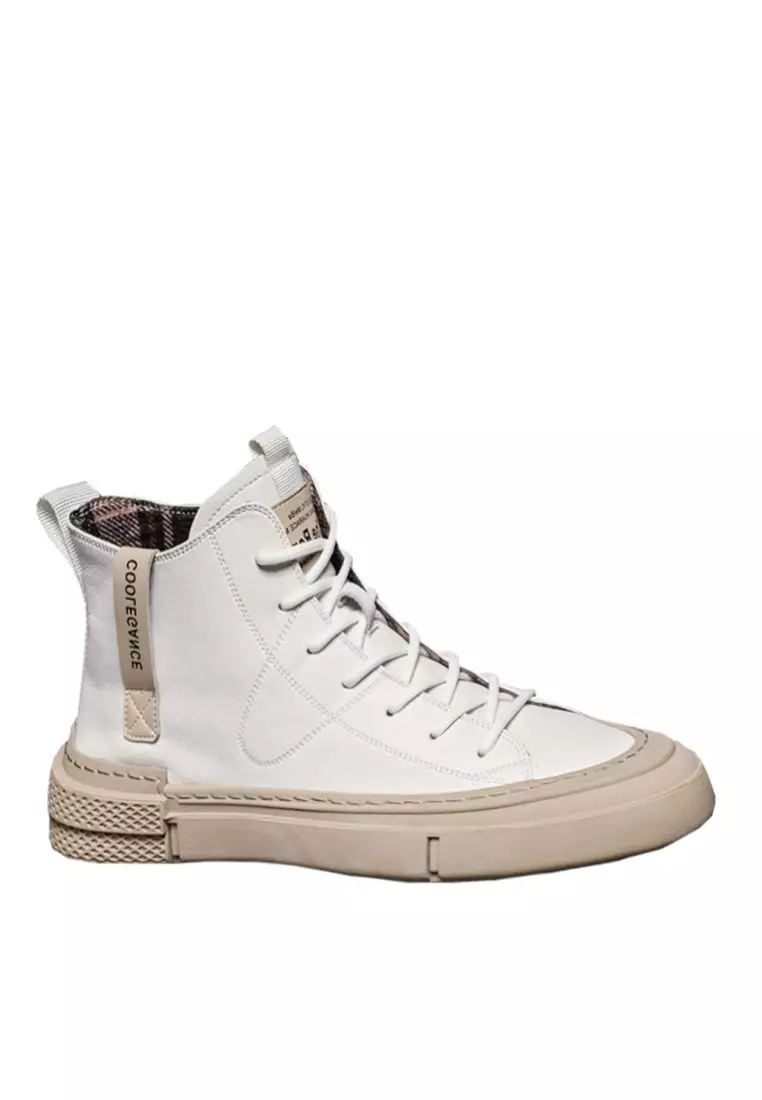 Discount on Twenty Eight Shoes  shoes - SKU: VANSA Trendy Cow Leather High-Top Lace-Up Shoes VSM-C2089-11