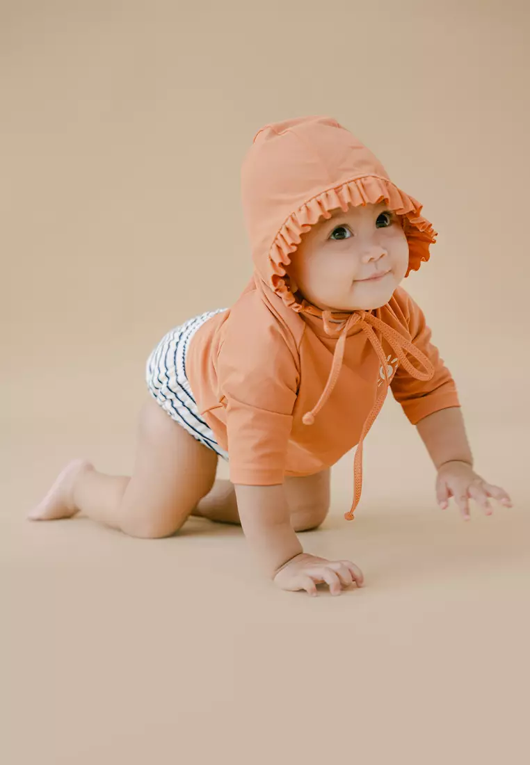Soleil Baby Unisex Top & Swim Diapers - Caramel Top