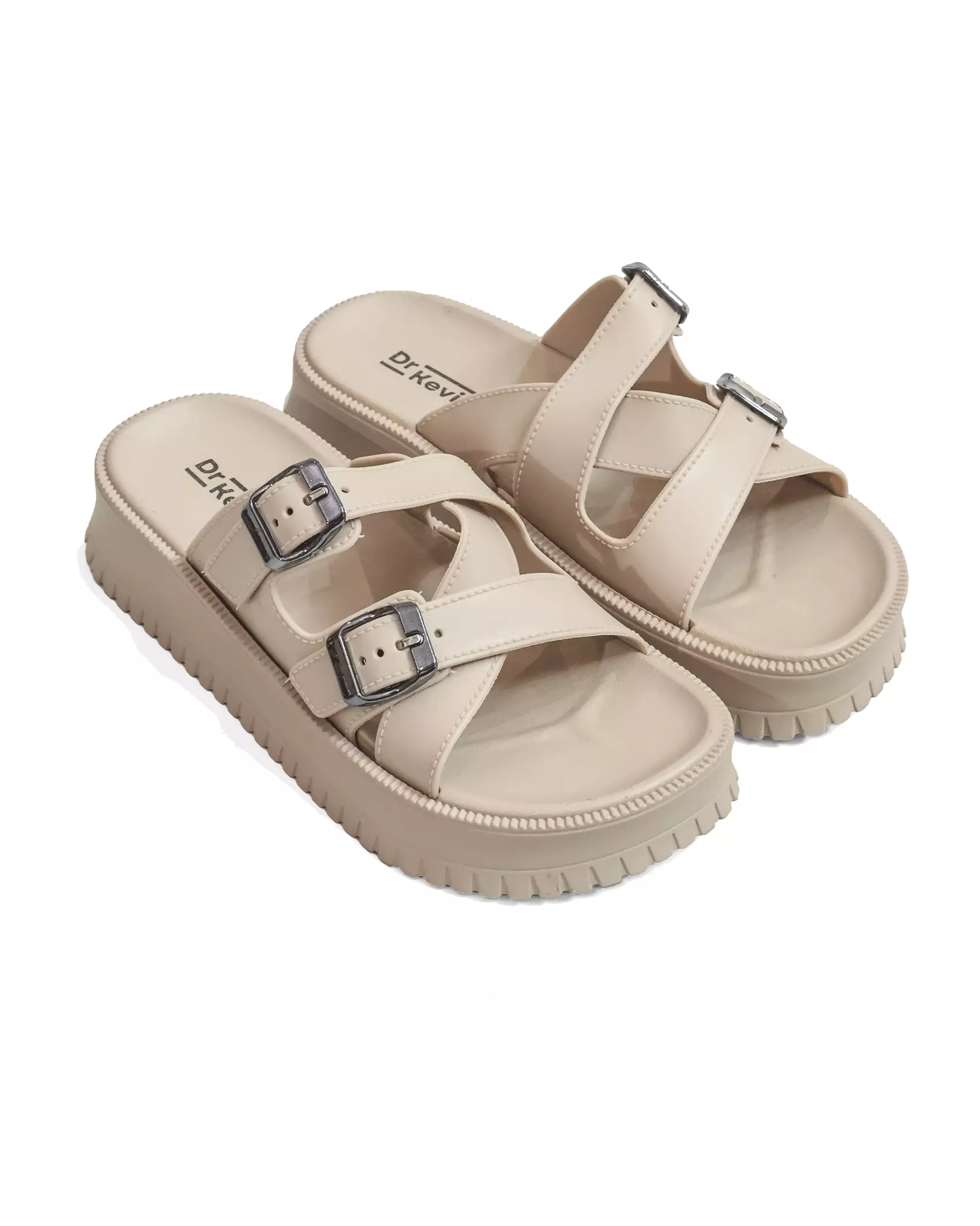 Dr. Kevin Sandal Selop Wanita Hak Rata Tinggi Flat Sandals 571-136