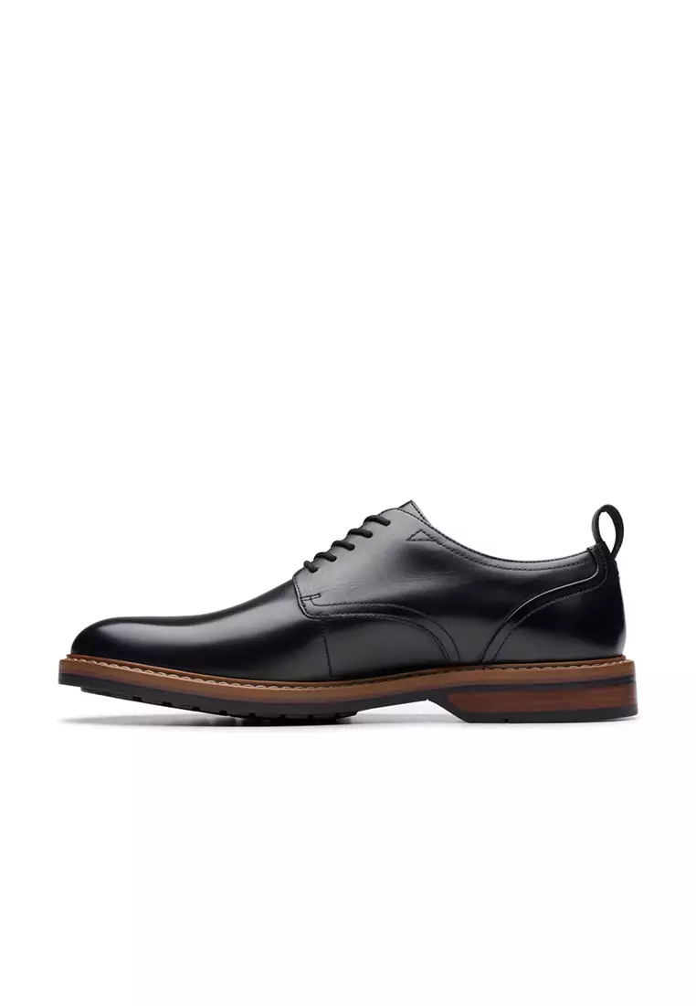 Mens Aldwin Lace Oxford Shoes - Black Leather
