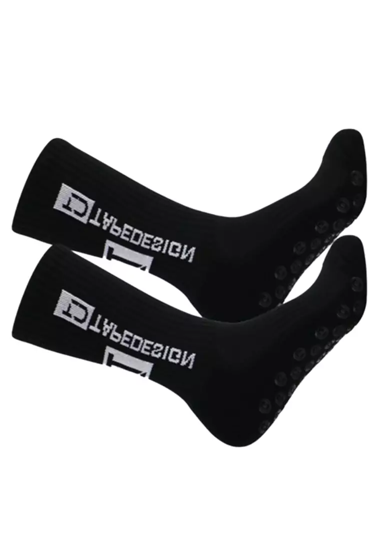 Kaos Kaki Olahraga Anti Slip Breathable Sport Socks Spandex ORIGINAL - Black
