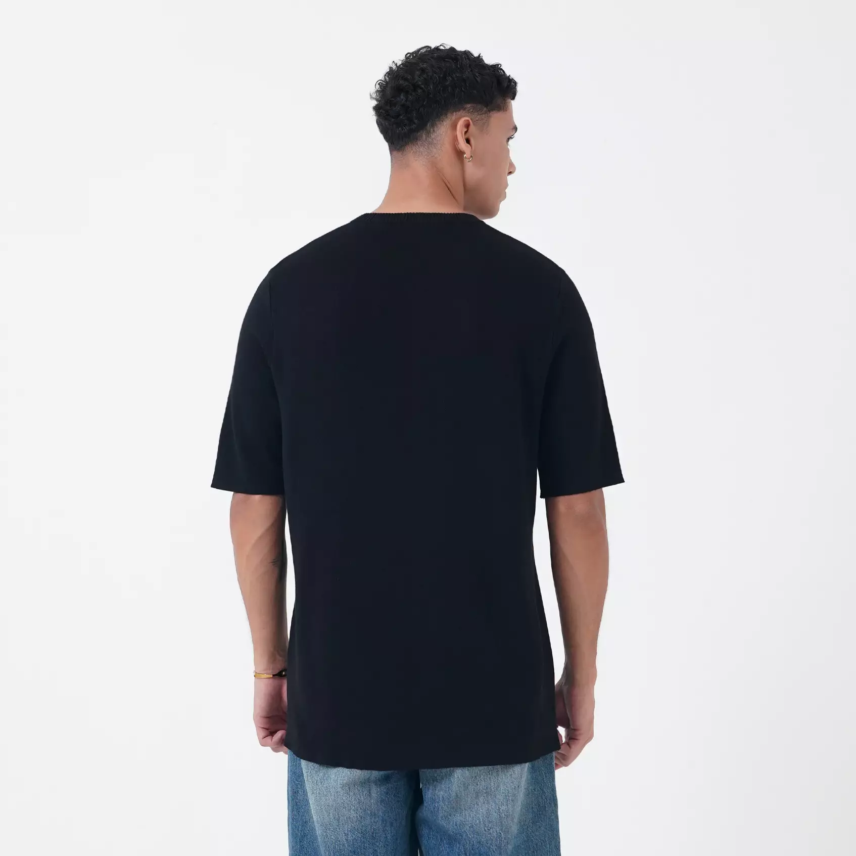 CELICUS Flat Knit T-Shirt I31000377C Hitam