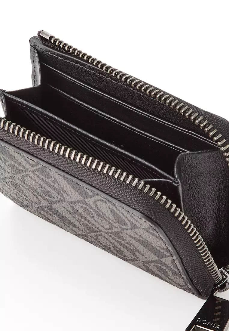 Black Dario Monogram L-Zip Card Holder