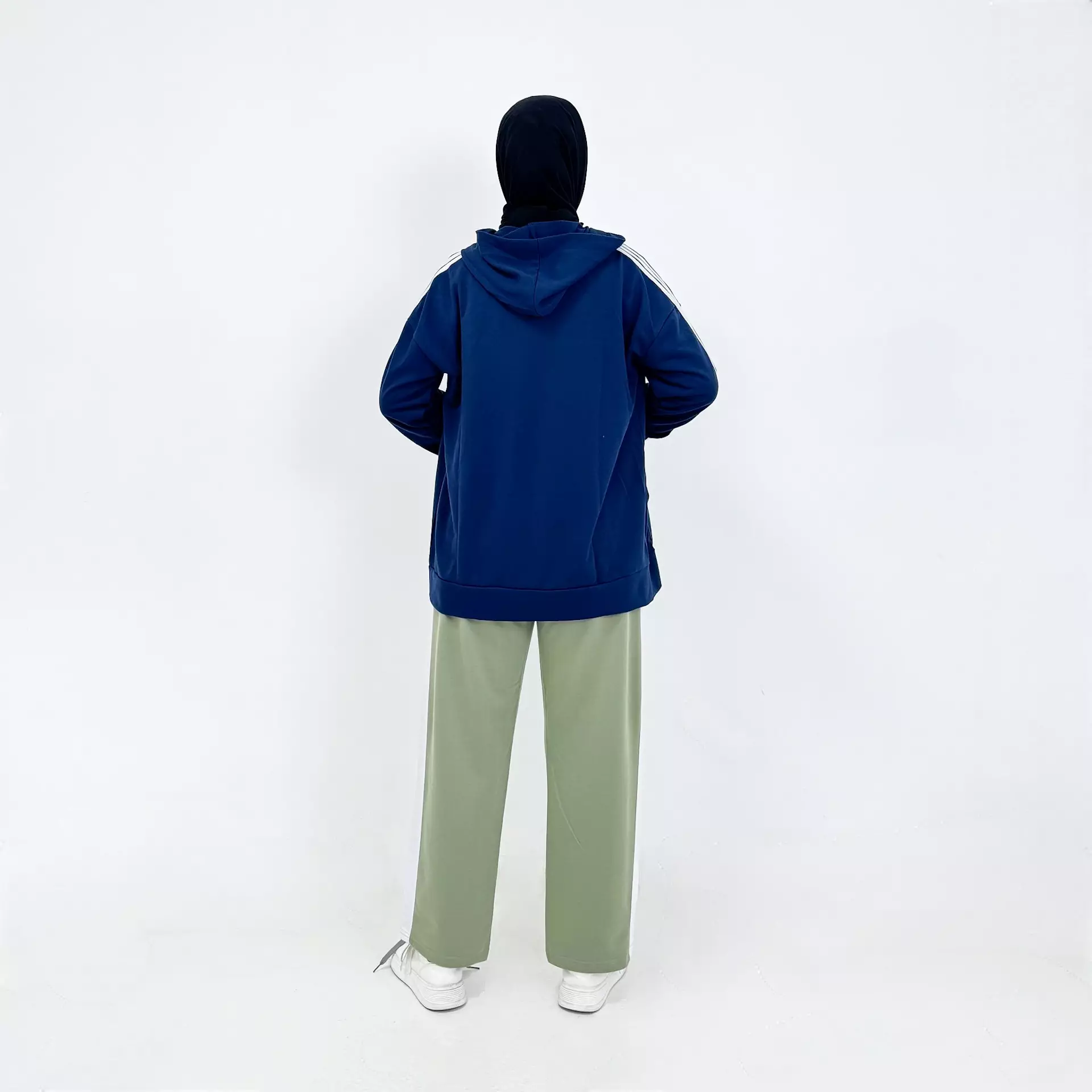 Riska Sporty Set NAVY - MINT Setelan Training Olahraga Wanita Size M-XXL