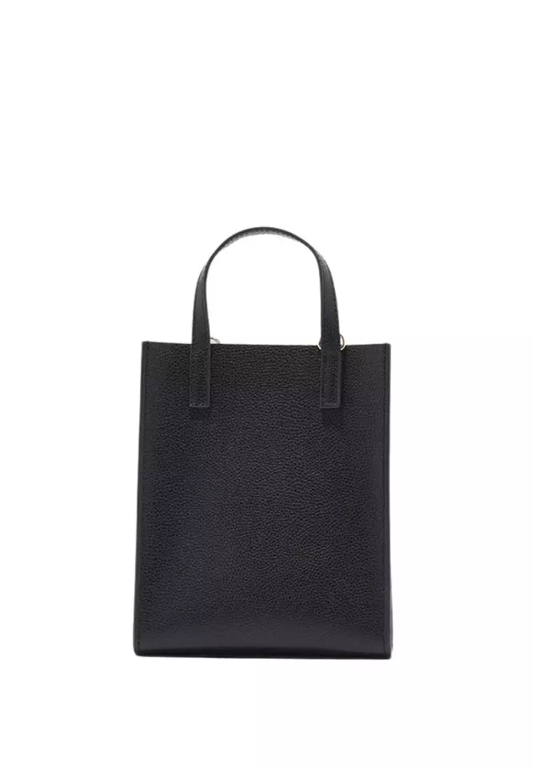 Micro Grind Satchel Tote Bag Black