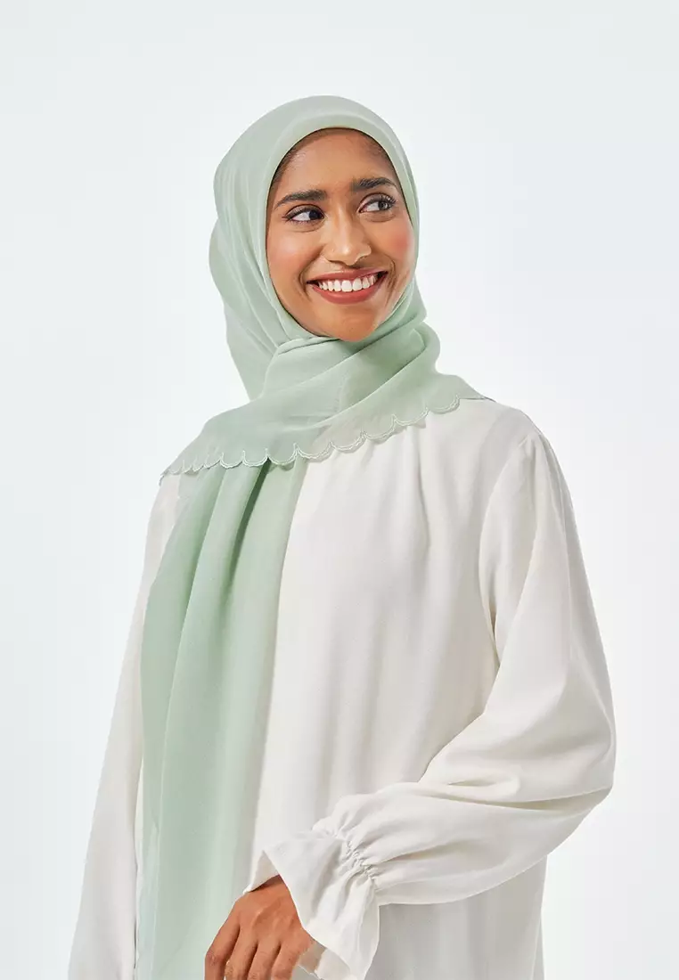 Sulam Cempaka Square in  Seafoam Green