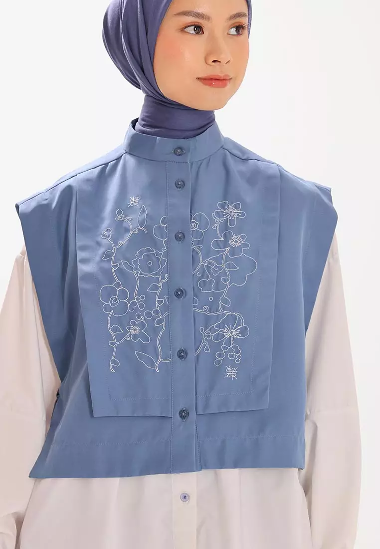 Ria Miranda Dusty Blue Ruela Vest