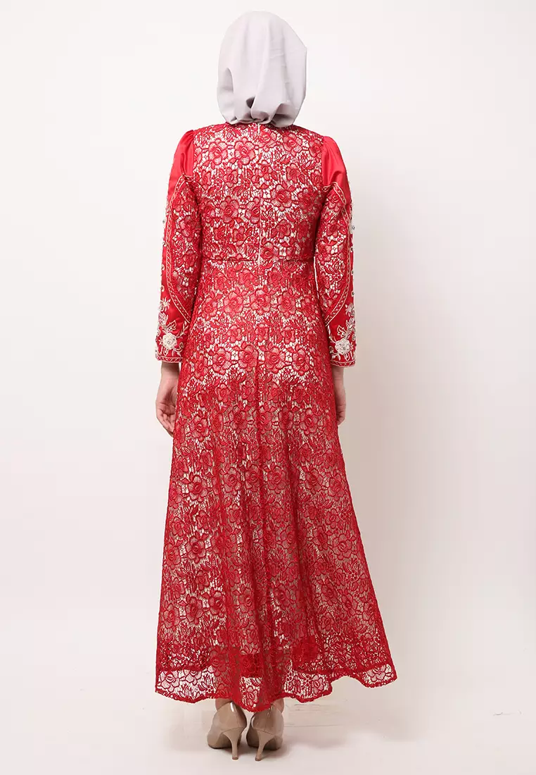 Bibiq Gamis Brokat Satin