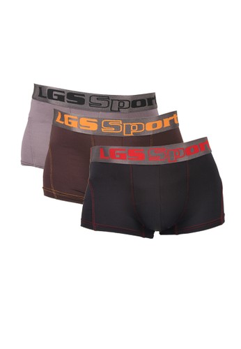 Jual Lgs Lgs Boxer Paket 3 Hitam Original Zalora Indonesia