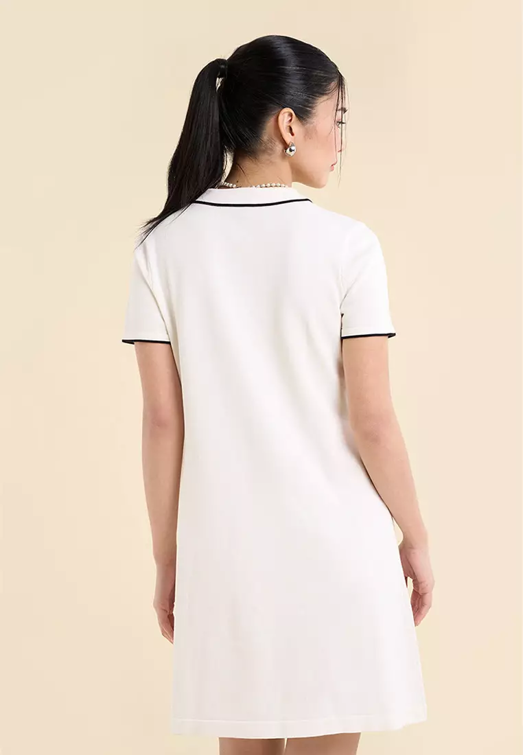 Dress Code Light Knit Polo Dress
