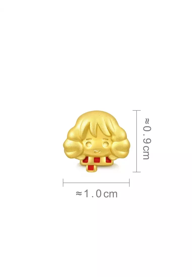 999 Gold Harry Potter Hermione Granger Charm for Women & Men 92747C [Bracelet not included]