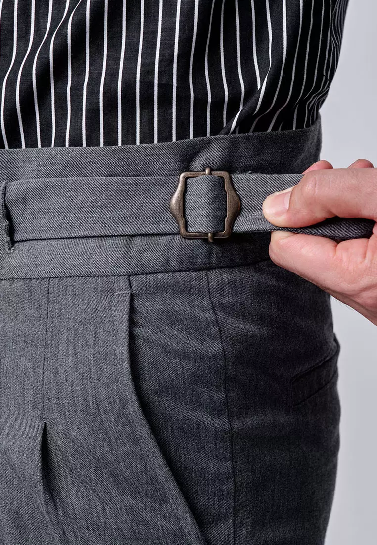 Gurkha Buckle Pants Grey