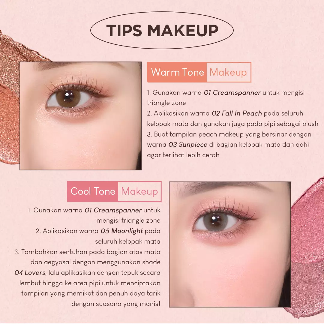 Holika Holika Mellow Layering Stick Shadow 01 Cream Spanner | Buildable Eye & Cheek Colors