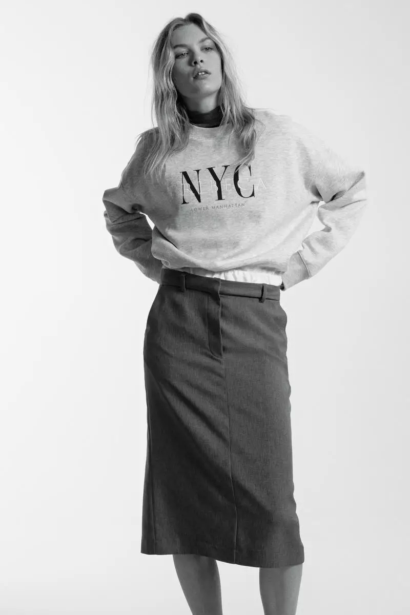 Text-motif sweatshirt